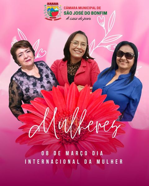 Nossa homenagem a todas as Mulheres, em especial às mulheres do nosso Município, do Poder Legislativo, que estão sempre à brilhar.